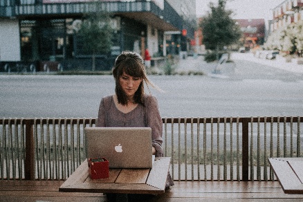 woman working remote