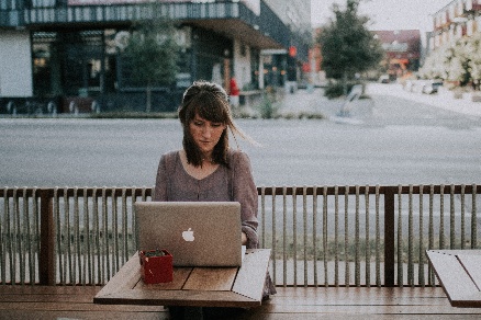 woman work remote